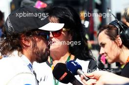 Fernando Alonso (ESP) McLaren with the media. 05.09.2015. Formula 1 World Championship, Rd 12, Italian Grand Prix, Monza, Italy, Qualifying Day.