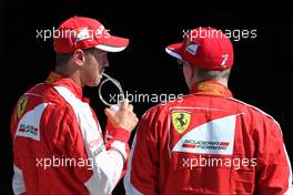 Kimi Raikkonen (FIN), Scuderia Ferrari and Sebastian Vettel (GER), Scuderia Ferrari  05.09.2015. Formula 1 World Championship, Rd 12, Italian Grand Prix, Monza, Italy, Qualifying Day.