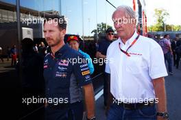 (L to R): Christian Horner (GBR) Red Bull Racing Team Principal with Dr Helmut Marko (AUT) Red Bull Motorsport Consultant. 06.09.2015. Formula 1 World Championship, Rd 12, Italian Grand Prix, Monza, Italy, Race Day.