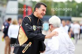 (L to R): Federico Gastaldi (ARG) Lotus F1 Team Deputy Team Principal with Herbie Blash (GBR) FIA Delegate. 03.09.2015. Formula 1 World Championship, Rd 12, Italian Grand Prix, Monza, Italy, Preparation Day.