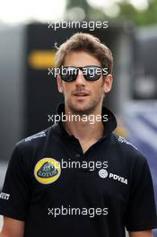 Romain Grosjean (FRA) Lotus F1 Team. 03.09.2015. Formula 1 World Championship, Rd 12, Italian Grand Prix, Monza, Italy, Preparation Day.