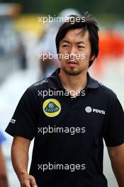 Ayao Komatsu (JPN) Lotus F1 Team Race Engineer. 03.09.2015. Formula 1 World Championship, Rd 12, Italian Grand Prix, Monza, Italy, Preparation Day.
