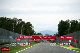 Emirates branding on the circuit. 03.09.2015. Formula 1 World Championship, Rd 12, Italian Grand Prix, Monza, Italy, Preparation Day.