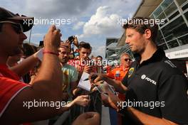 Romain Grosjean (FRA), Lotus F1 Team  03.09.2015. Formula 1 World Championship, Rd 12, Italian Grand Prix, Monza, Italy, Preparation Day.