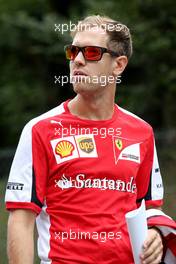 Sebastian Vettel (GER), Scuderia Ferrari  03.09.2015. Formula 1 World Championship, Rd 12, Italian Grand Prix, Monza, Italy, Preparation Day.