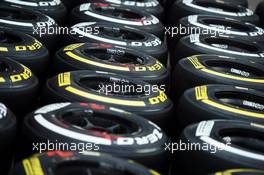 Pirelli tyres. 03.09.2015. Formula 1 World Championship, Rd 12, Italian Grand Prix, Monza, Italy, Preparation Day.