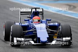 Felipe Nasr (BRA), Sauber F1 Team  02.02.2015. Formula One Testing, Day Two, Jerez, Spain.