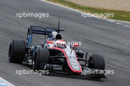 Jenson Button (GBR) McLaren MP4-30. 02.02.2015. Formula One Testing, Day Two, Jerez, Spain.