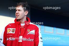 Sebastian Vettel (GER) Ferrari. 02.02.2015. Formula One Testing, Day Two, Jerez, Spain.