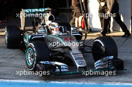 Lewis Hamilton (GBR) Mercedes AMG F1 W06. 02.02.2015. Formula One Testing, Day Two, Jerez, Spain.