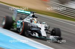 Lewis Hamilton (GBR) Mercedes AMG F1 W06. 02.02.2015. Formula One Testing, Day Two, Jerez, Spain.