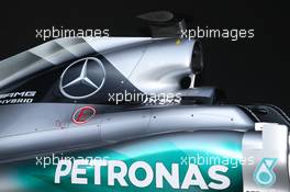Mercedes AMG F1 W06 engine cover. 01.02.2015. Formula One Testing, Day One, Jerez, Spain.