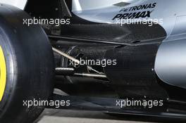 Mercedes AMG F1 W06 rear suspension detail. 01.02.2015. Formula One Testing, Day One, Jerez, Spain.