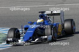 Marcus Ericsson (SWE) Sauber C34. 01.02.2015. Formula One Testing, Day One, Jerez, Spain.