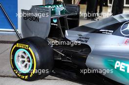 Mercedes AMG F1 W06 rear wing and rear suspension. 01.02.2015. Formula One Testing, Day One, Jerez, Spain.