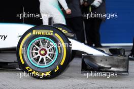 Mercedes AMG F1 W06 nosecone detail. 01.02.2015. Formula One Testing, Day One, Jerez, Spain.