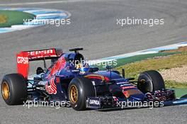 Carlos Sainz Jr (ESP) Scuderia Toro Rosso STR10. 01.02.2015. Formula One Testing, Day One, Jerez, Spain.