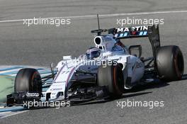 Valtteri Bottas (FIN) Williams FW37. 01.02.2015. Formula One Testing, Day One, Jerez, Spain.
