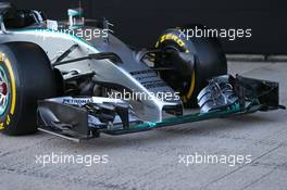 Mercedes AMG F1 W06 front wing. 01.02.2015. Formula One Testing, Day One, Jerez, Spain.