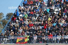 Fans in the grandstand. 01.02.2015. Formula One Testing, Day One, Jerez, Spain.