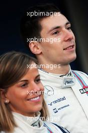 (L to R): Susie Wolff (GBR) Williams Development Driver with Alex Lynn (GBR) Williams Development Driver. 01.02.2015. Formula One Testing, Day One, Jerez, Spain.