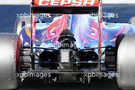 Technical detail of the rear of the Toro Rosso 01.02.2015. Formula One Testing, Day One, Jerez, Spain.