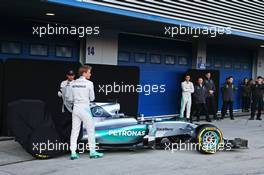 Nico Rosberg (GER) Mercedes AMG F1 and team mate Lewis Hamilton (GBR) Mercedes AMG F1 unveil the Mercedes AMG F1 W06. 01.02.2015. Formula One Testing, Day One, Jerez, Spain.