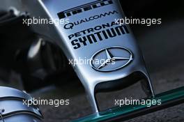 Mercedes AMG F1 W06 nosecone. 01.02.2015. Formula One Testing, Day One, Jerez, Spain.