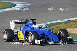 Marcus Ericsson (SWE) Sauber C34. 01.02.2015. Formula One Testing, Day One, Jerez, Spain.