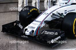Williams FW37 front wing. 01.02.2015. Formula One Testing, Day One, Jerez, Spain.