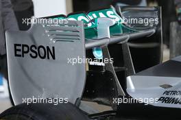 Mercedes AMG F1 W06 rear wing. 01.02.2015. Formula One Testing, Day One, Jerez, Spain.