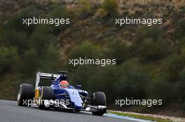 Felipe Nasr (BRA) Sauber C34. 03.02.2015. Formula One Testing, Day Three, Jerez, Spain.