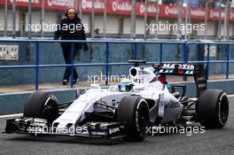 Felipe Massa (BRA) Williams FW37. 03.02.2015. Formula One Testing, Day Three, Jerez, Spain.