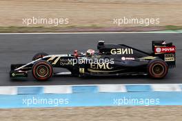 Pastor Maldonado (VEN) Lotus F1 E23. 03.02.2015. Formula One Testing, Day Three, Jerez, Spain.
