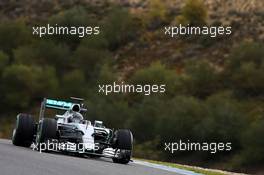 Nico Rosberg (GER) Mercedes AMG F1 W06. 03.02.2015. Formula One Testing, Day Three, Jerez, Spain.