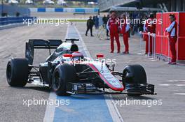 Jenson Button (GBR) McLaren MP4-30. 04.02.2015. Formula One Testing, Day Four, Jerez, Spain.