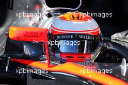 Jenson Button (GBR) McLaren MP4-30. 04.02.2015. Formula One Testing, Day Four, Jerez, Spain.