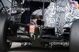 Daniel Ricciardo (AUS) Red Bull Racing RB11 rear diffuser detail. 04.02.2015. Formula One Testing, Day Four, Jerez, Spain.