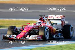 Kimi Raikkonen (FIN) Ferrari SF15-T. 04.02.2015. Formula One Testing, Day Four, Jerez, Spain.