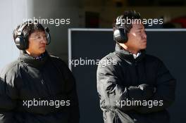 Yasuhisa Arai (JPN) Honda Motorsport Chief Officer (Right). 04.02.2015. Formula One Testing, Day Four, Jerez, Spain.