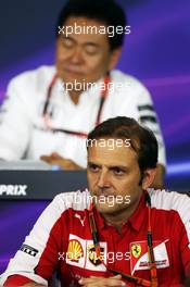 Luigi Fraboni (ITA) Ferrari Head of Engine Trackside Operations in the FIA Press Conference. 25.09.2015. Formula 1 World Championship, Rd 14, Japanese Grand Prix, Suzuka, Japan, Practice Day.