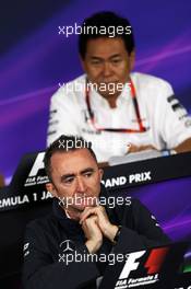 Paddy Lowe (GBR) Mercedes AMG F1 Executive Director (Technical) in the FIA Press Conference. 25.09.2015. Formula 1 World Championship, Rd 14, Japanese Grand Prix, Suzuka, Japan, Practice Day.