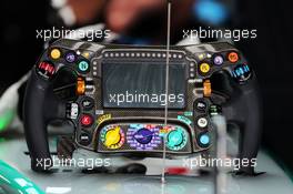 Mercedes AMG F1 steering wheel. 25.09.2015. Formula 1 World Championship, Rd 14, Japanese Grand Prix, Suzuka, Japan, Practice Day.