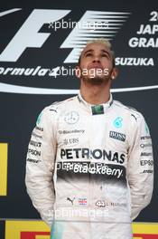 1st place Lewis Hamilton (GBR) Mercedes AMG F1. 27.09.2015. Formula 1 World Championship, Rd 14, Japanese Grand Prix, Suzuka, Japan, Race Day.