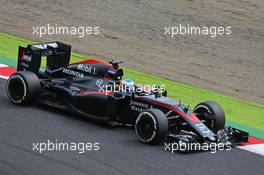 Fernando Alonso (ESP) McLaren MP4-30. 26.09.2015. Formula 1 World Championship, Rd 14, Japanese Grand Prix, Suzuka, Japan, Qualifying Day.