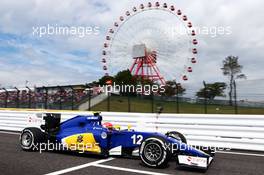 Felipe Nasr (BRA) Sauber C34. 26.09.2015. Formula 1 World Championship, Rd 14, Japanese Grand Prix, Suzuka, Japan, Qualifying Day.