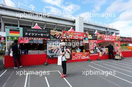 Food stands for the fans. 26.09.2015. Formula 1 World Championship, Rd 14, Japanese Grand Prix, Suzuka, Japan, Qualifying Day.