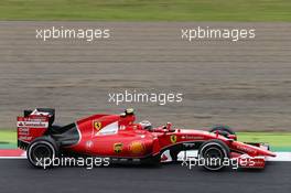 Kimi Raikkonen (FIN) Ferrari SF15-T. 26.09.2015. Formula 1 World Championship, Rd 14, Japanese Grand Prix, Suzuka, Japan, Qualifying Day.