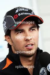 Sergio Perez (MEX) Sahara Force India F1. 24.09.2015. Formula 1 World Championship, Rd 14, Japanese Grand Prix, Suzuka, Japan, Preparation Day.