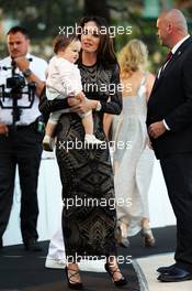 Tamara Ecclestone (GBR) with her daughter Sophia Eccelstone-Rutland (GBR) at the Amber Lounge Fashion Show. 22.05.2015. Formula 1 World Championship, Rd 6, Monaco Grand Prix, Monte Carlo, Monaco, Friday.